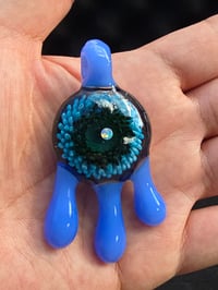 Image 1 of 2K Glass Art Implosion Pendant 