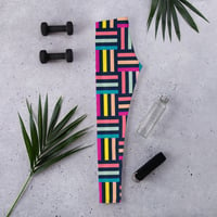 Colorful Grid Leggings