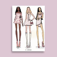 Image 2 of "Fashionable Friends" Poster (Matte)