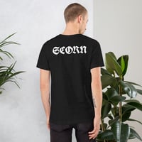 Image 4 of Lamenting Satanas Scorn Logo Unisex T-shirt