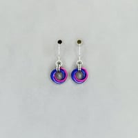 Image 2 of Pride Flag Moebius Earrings