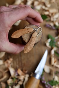 Image 8 of Maple/Sycamore Seed ~ Earrings 