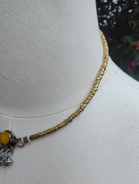 Image 3 of Festie Choker Stone bells- Yellow stone