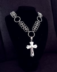 Image 1 of Jesus Cross Necklace - European, big rings