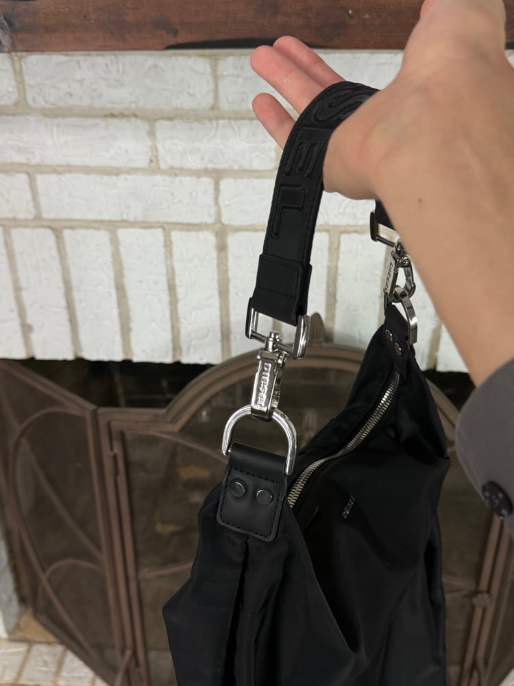 Image of Diesel Top-Strap Nylon Backpack