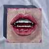 Vampire Lips Original Oil Painting