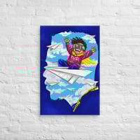 Image 3 of Canvas Print Black Boy Fly