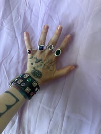 Image 1 of Black Leather Cuff