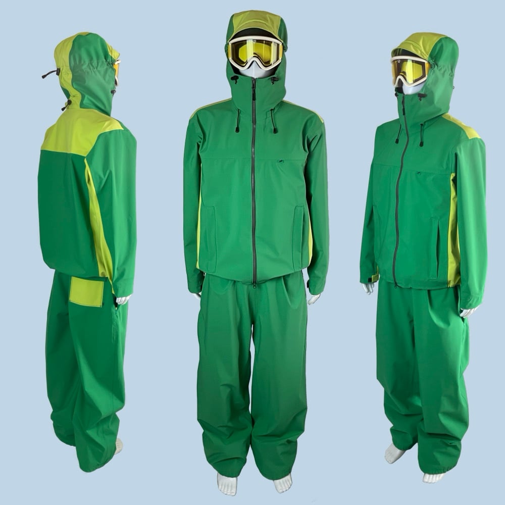 GREEN AND BRIGHT GREEN TECH LIZARD JACKET | Lizard Stuff