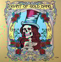 Image 1 of Heart Of Gold Band Aluminum Print 