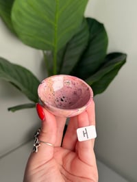 Image 9 of CHOOSE YOUR OWN PINK RHODONITE MINI BOWLS -PERU-