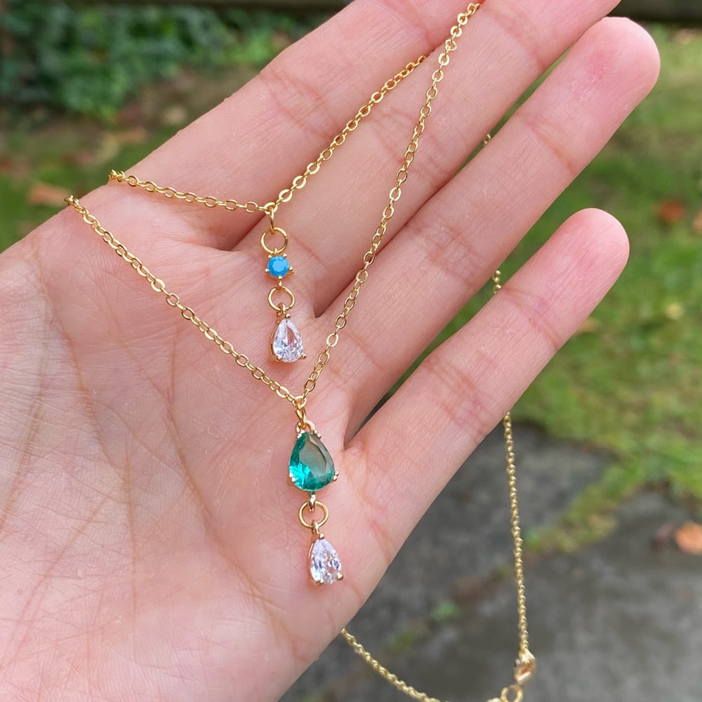 Image of Twinkling Double Necklace Choker