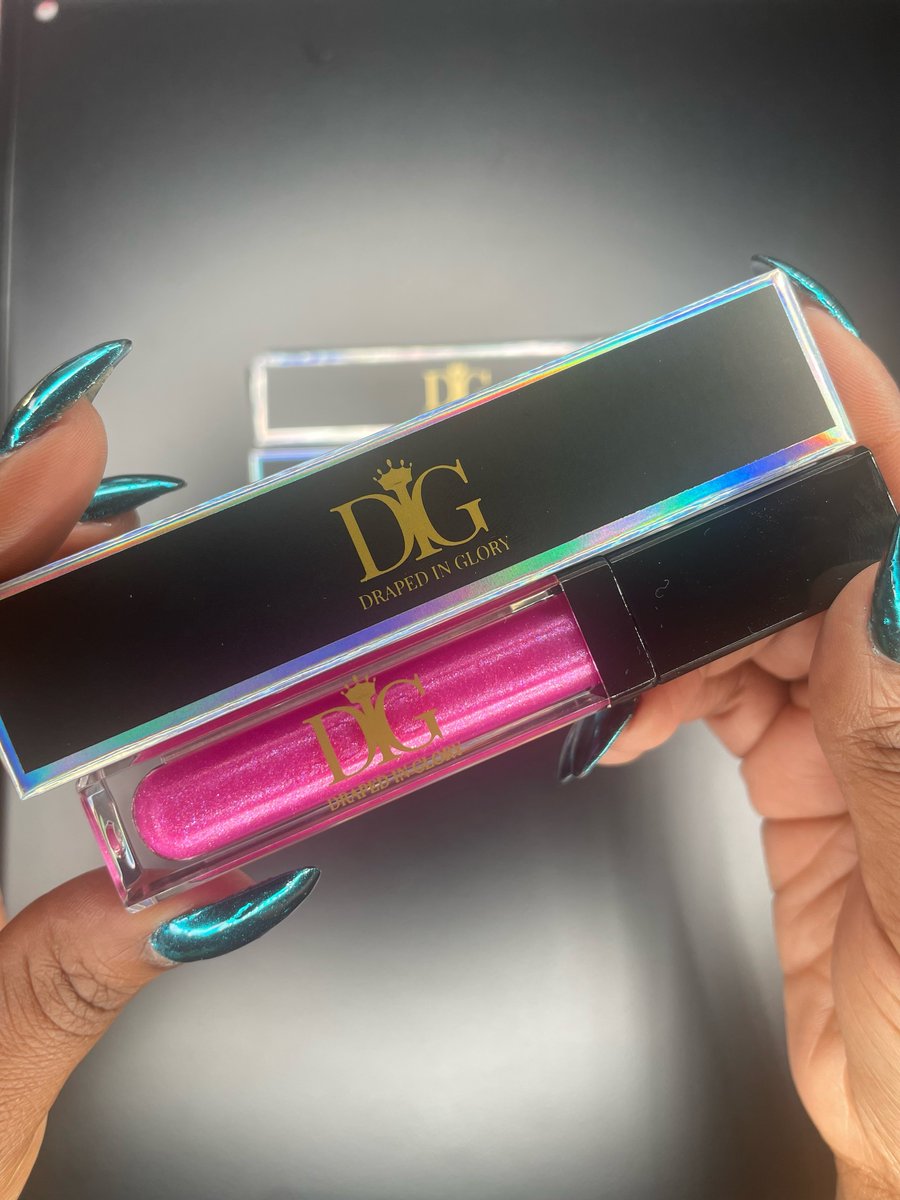 Image of Savage Lip gloss (pink sparkles) LED light & mirror 
