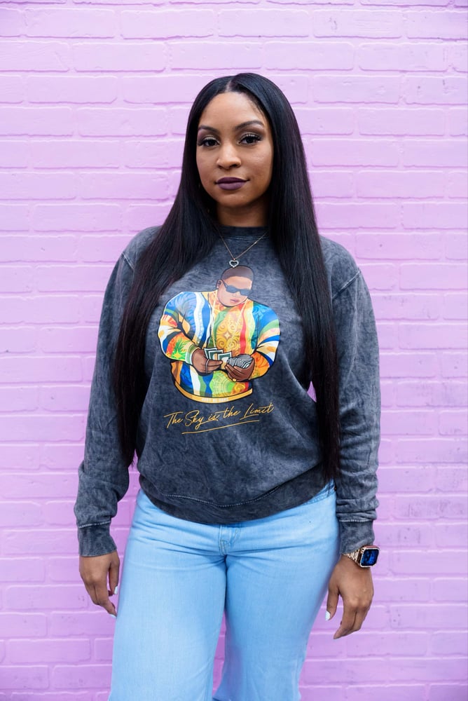 Image of Vintage Acid Wash Sky is the Limit crewneck 