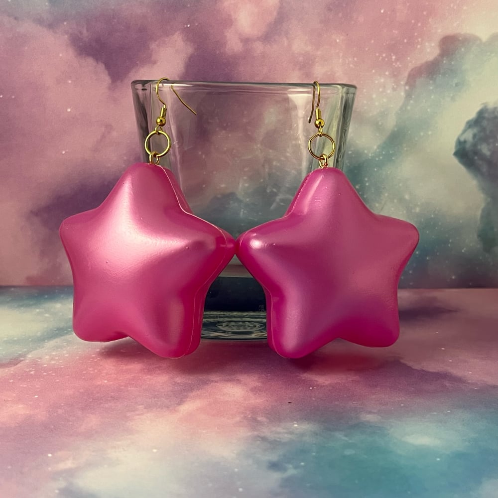 Image of Ball Pit Star Kandi Earrings