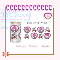 Melody Bows UV DTF Cup wrap