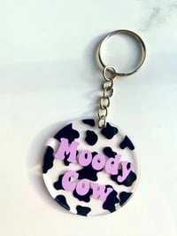 Moody Cow Keyring