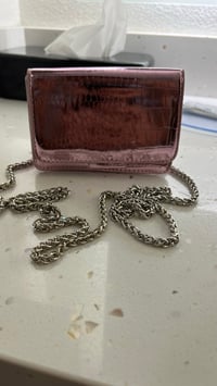 Image 1 of Pink metallic mini bag