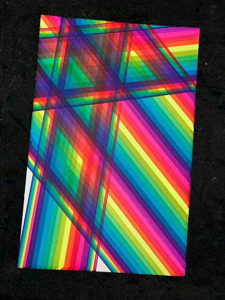 Image of Neon Intersecting Ribbons of Light