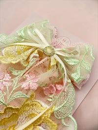 Image 2 of Spring Collection - Floral Pink & Yellow Lace