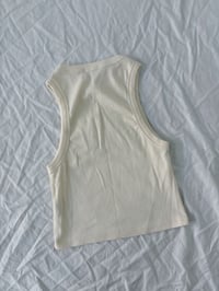 Image 2 of White tank top // S