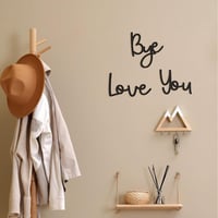 Image 5 of Love You Bye Wood Sign Home Decor Boho Decor 21.6” Wall Decor Express Love and Warm for Your Famil