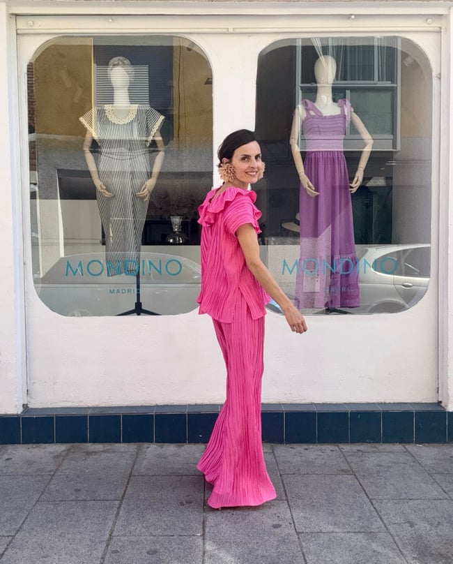SORBET PINK PLEATED PANTS
