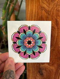 Image of Traditional Flower Vinyl Sticker