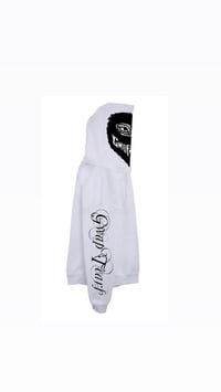 Image 2 of Gwap Tears white hoodie (w/red eyes/hood)