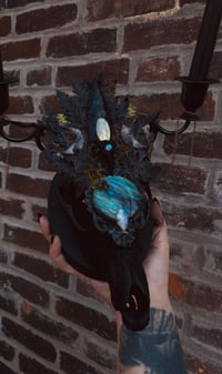 Image 2 of Empress Coyote skull candelabra 