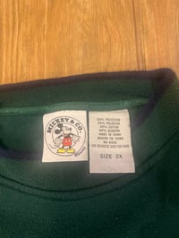 Image 3 of Vintage Green Mickey Mouse Crewneck (L)