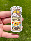 Totally Tubular Chips Sticker