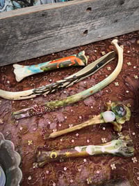 Image 1 of Hand Painted Bones Totems
