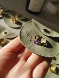 Image 2 of simple purple ring 紫锆石戒指