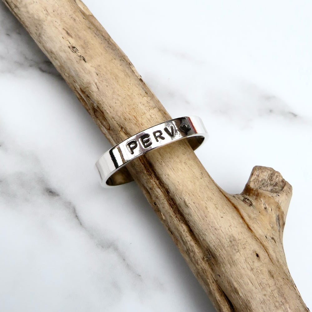 Handmade Perv Sterling Silver Ring