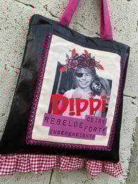 Image 4 of Bolsiña feita a man. Pippi polipiel negra. Deseño exclusivo!