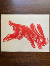 Image 1 of 'Make Haste' Blockprint (Year Of The Rabbit - Limited)