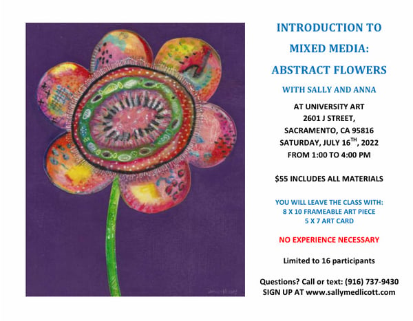 Image of Introduction To Mixed Media: Abstract Flowers