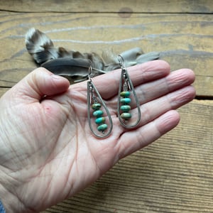 Image of Turquoise Teardrop Earrings