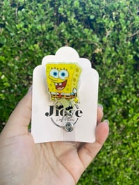 Bob sponge badge reel 