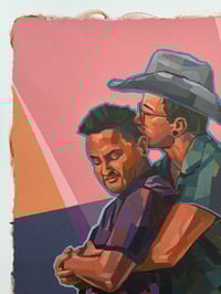 Image 4 of Love Illuminates - 24x30" Acrylic on canvas (unstretched)