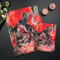 Image 2 of Demon & Witch Signed Watercolor Print