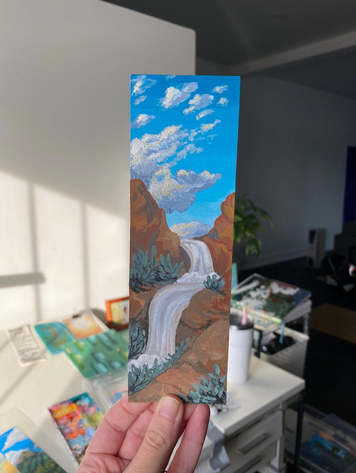 Red Rock Waterfall Bookmark 