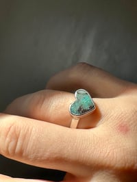 Image 3 of Boulder Opal heart ring | size 6