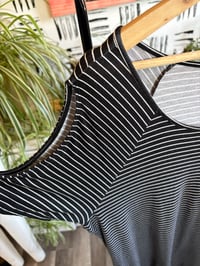 Image 2 of Stripe black dress 