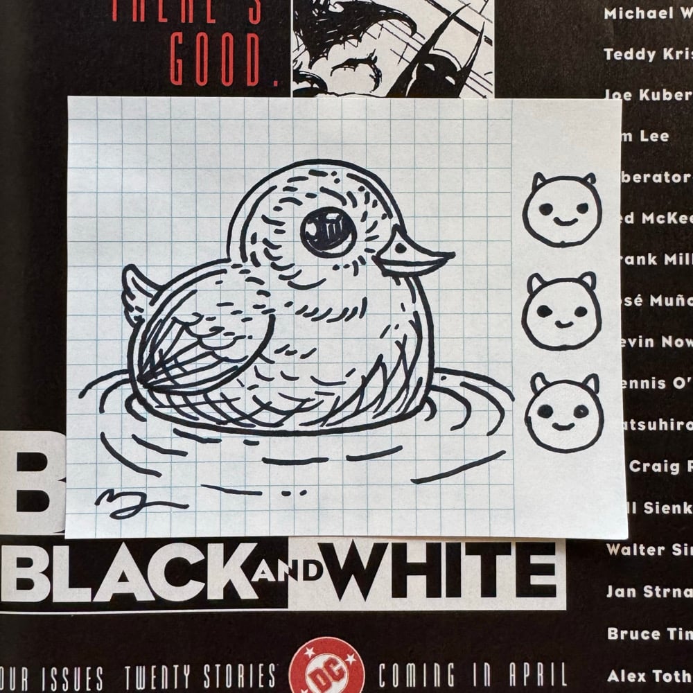 Image of Fat Bird Sharpie Sketch #212