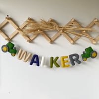 Image 1 of Tractor Name Garland - Riverbank