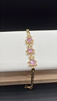 Image 3 of GOLD TEDDY BEAR BRACELET 