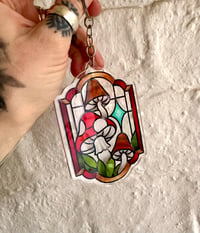Mushroom keyring