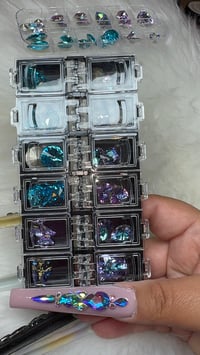 Image 3 of Blue/ Purple Bling Box (Black box ) 25pc